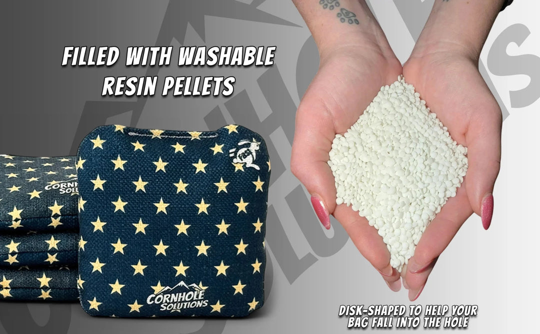 Stars & Stripes – Rec Cornhole Bags – Set of 8