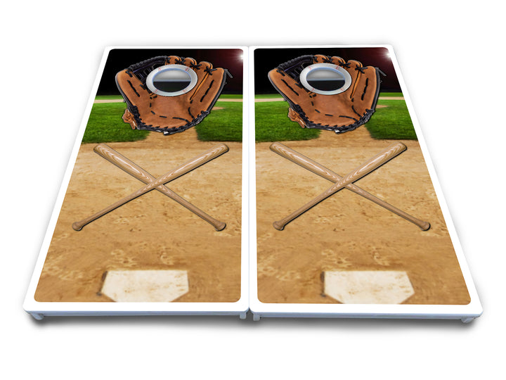 Baseball Theme Cornhole Boards - All Weather Series