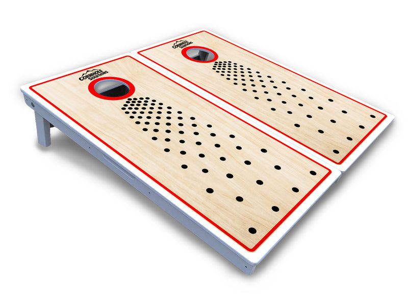 Waterproof - CS Basic Pop Design - All Weather Boards "Outdoor Solution" 18mm(3/4")Direct UV Printed - Regulation 2' by 4' Cornhole Boards (Set of 2 Boards) Double Thick Legs, with Leg Brace & Dual Support Braces!