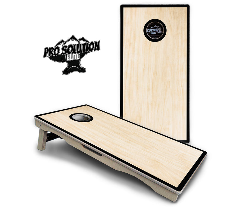 Pro Solution Elite - Red/Black Hole Ring Design Options - Professional Tournament Cornhole Boards 3/4" Baltic Birch - Zero Bounce Zero Movement Vertical Interlocking Braces for Extra Weight & Stability +Double Thick Legs +Airmail Blocker