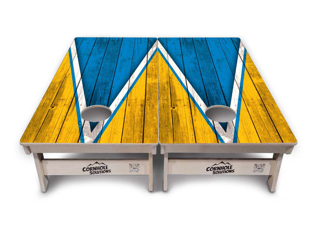 Team Color Triangle Cornhole Boards - Professional Tournament Series