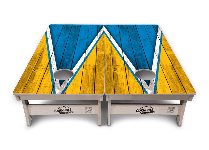 Team Color Triangle Cornhole Boards - Professional Tournament Series