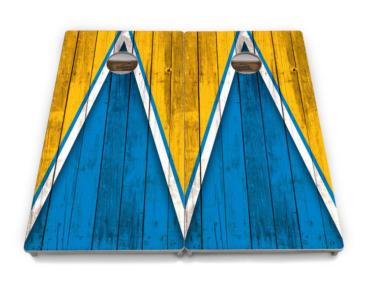 Team Color Triangle Cornhole Boards - Professional Tournament Series