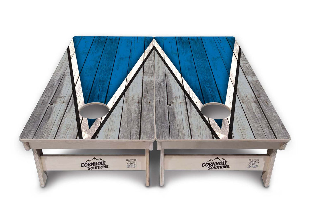 Team Color Triangle Cornhole Boards - Professional Tournament Series