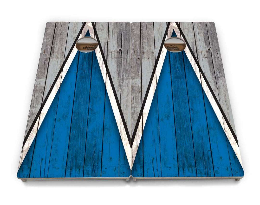 Team Color Triangle Cornhole Boards - Professional Tournament Series