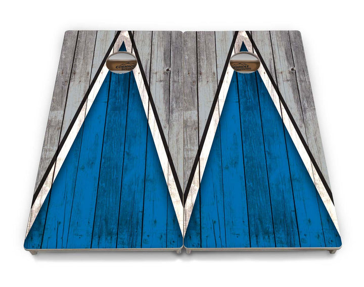 Team Color Triangle Cornhole Boards - Professional Tournament Series