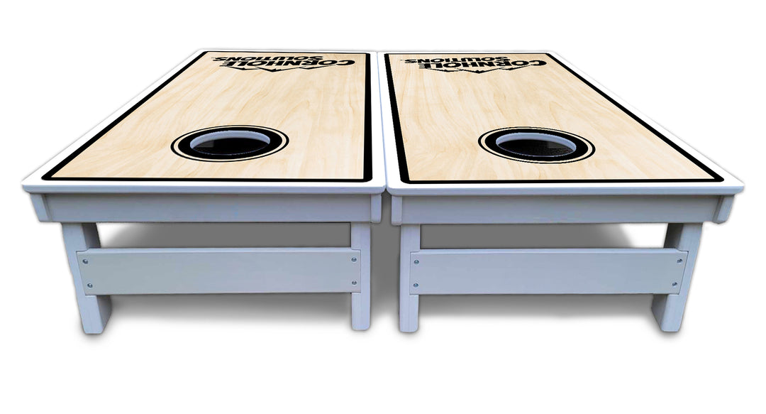 Pinstripe CS Logo Cornhole Boards - All Weather Series