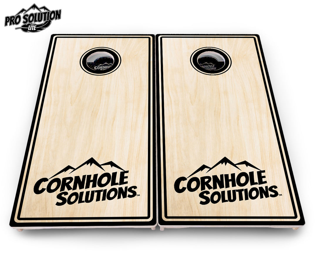 Pinstripe CS Logo Cornhole Boards - Pro Solution Lite Series