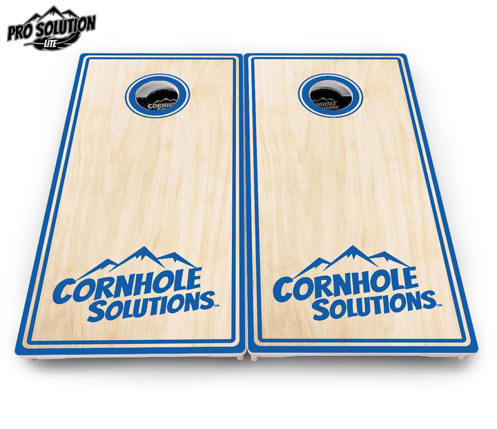 Pinstripe CS Logo Cornhole Boards - Pro Solution Lite Series