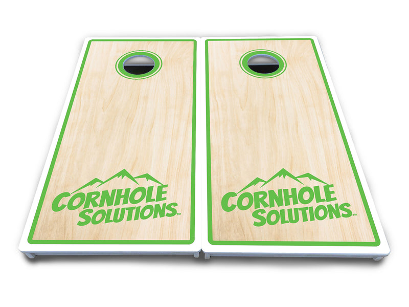 Waterproof - Pinstripe CS Logo Design Options - All Weather Boards "Outdoor Solution" 18mm(3/4")Direct UV Printed - Regulation 2' by 4' Cornhole Boards (Set of 2 Boards) Double Thick Legs, with Leg Brace & Dual Support Braces! (Copy)