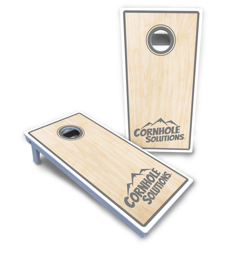 Waterproof - Pinstripe CS Logo Design Options - All Weather Boards "Outdoor Solution" 18mm(3/4")Direct UV Printed - Regulation 2' by 4' Cornhole Boards (Set of 2 Boards) Double Thick Legs, with Leg Brace & Dual Support Braces! (Copy)