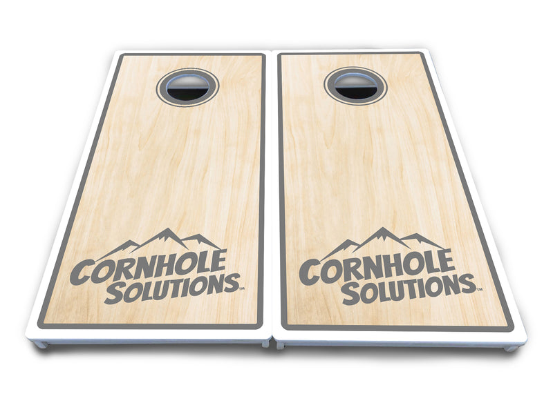 Waterproof - Pinstripe CS Logo Design Options - All Weather Boards "Outdoor Solution" 18mm(3/4")Direct UV Printed - Regulation 2' by 4' Cornhole Boards (Set of 2 Boards) Double Thick Legs, with Leg Brace & Dual Support Braces! (Copy)