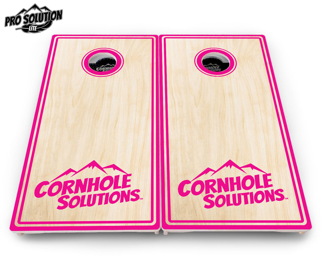 Pinstripe CS Logo Cornhole Boards - Pro Solution Lite Series