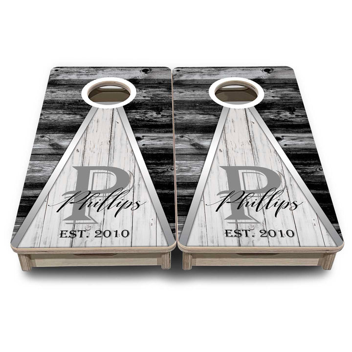 Mini Cornhole Boards - Wedding Triangle