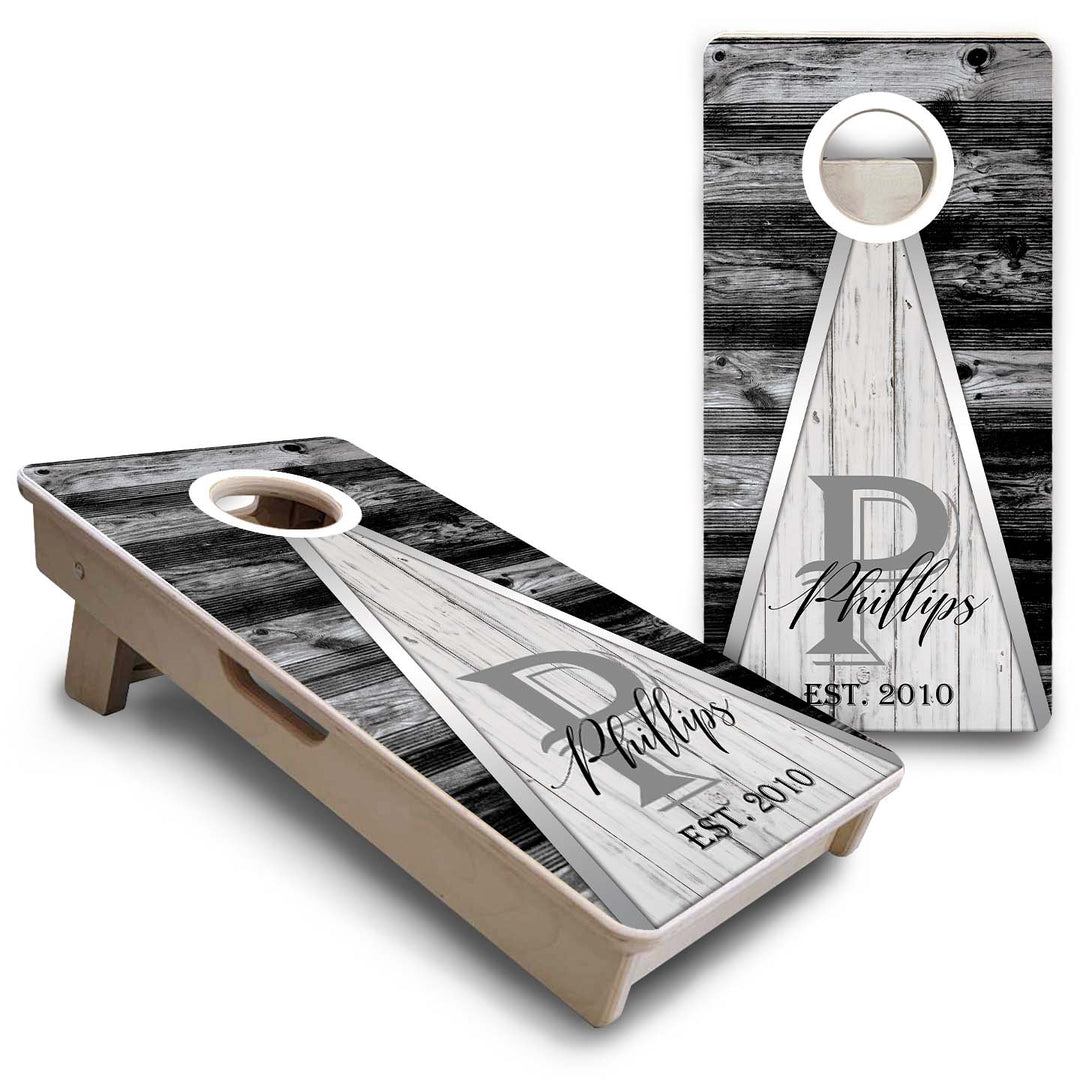 Mini Cornhole Boards - Wedding Triangle