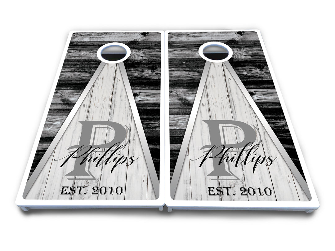 Wedding Triangle Cornhole Boards - All Weather Series