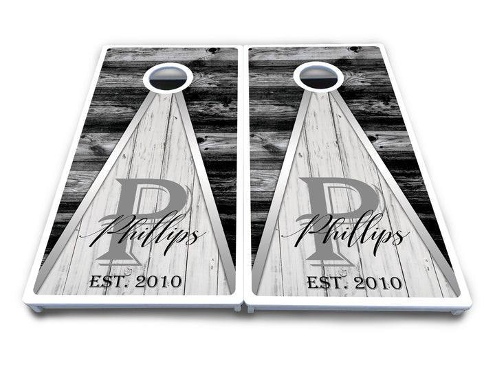 Wedding Triangle Cornhole Boards - All Weather Series