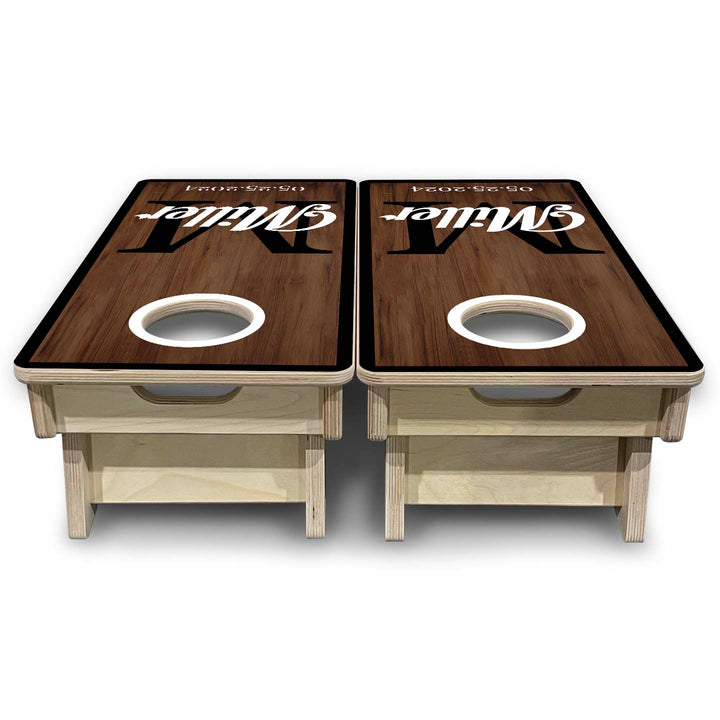Mini Cornhole Boards - Wedding Letter Name Set
