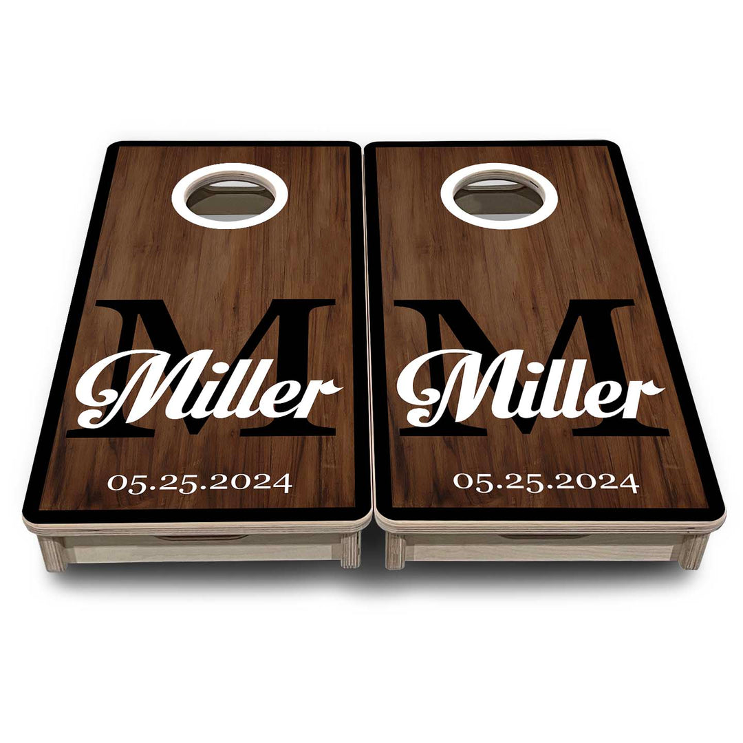 Mini Cornhole Boards - Wedding Letter Name Set