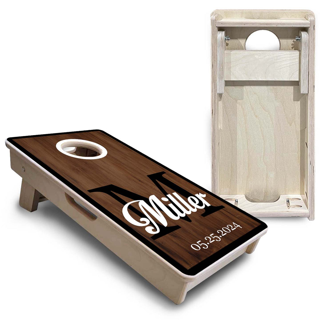 Mini Cornhole Boards - Wedding Letter Name Set