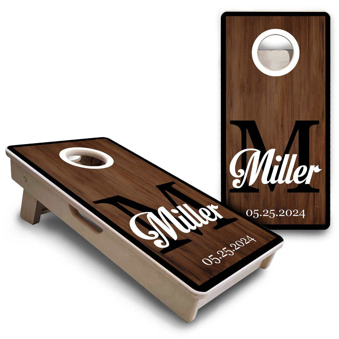 Mini Cornhole Boards - Wedding Letter Name Set