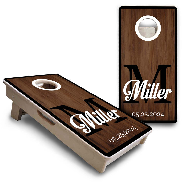 Mini Cornhole Boards - Wedding Letter Name Set