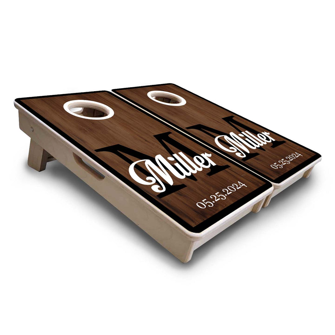 Mini Cornhole Boards - Wedding Letter Name Set