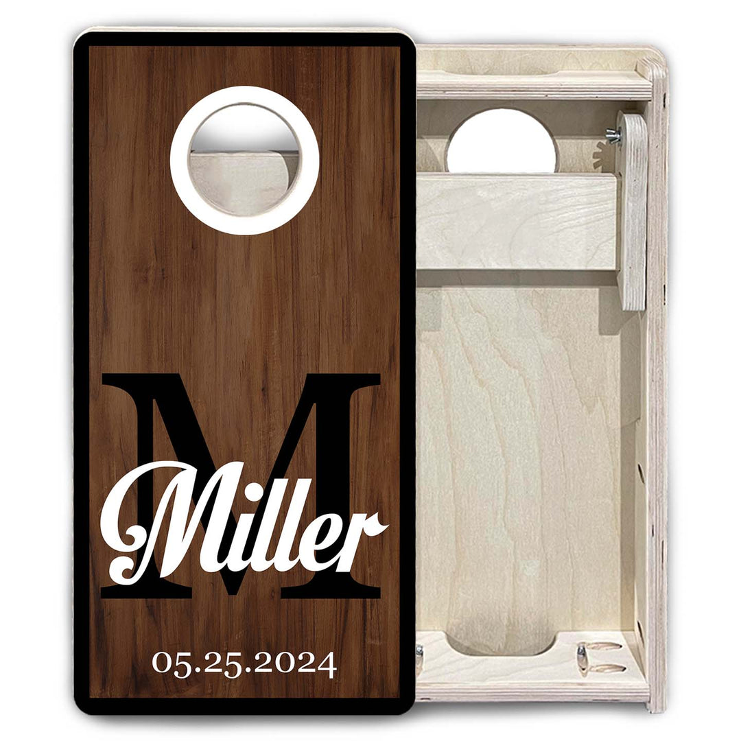 Mini Cornhole Boards - Wedding Letter Name Set