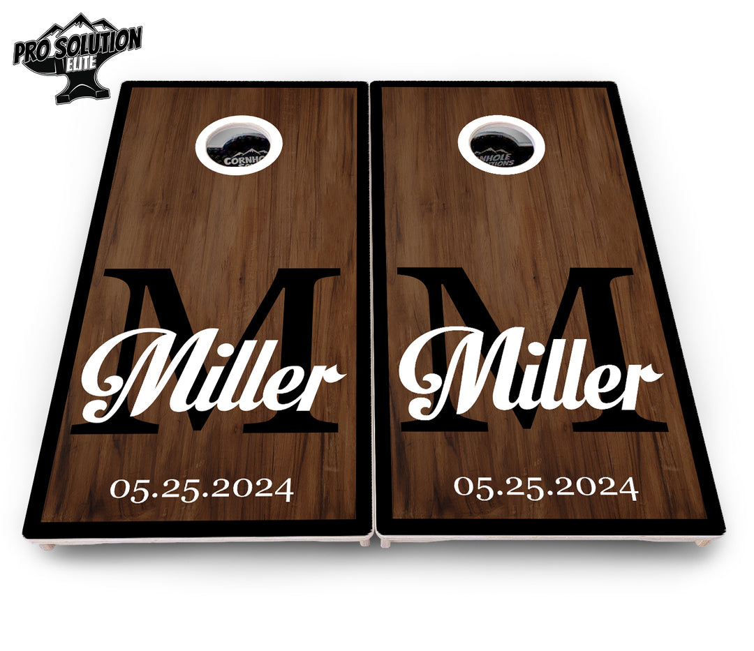 Wedding Letter Name Cornhole Boards - Pro Solution Elite Series