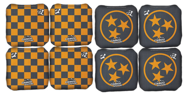 Pro Style Regulation 6x6 - Rec Cornhole Bags - Checkerboard & Tri Star Bags - Speed 4 & 7 (Set of 4 or 8 Bags)