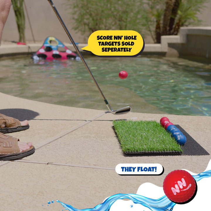 CHIP NN' HOLE Game Mode | Golf balls With Golf Mats ONLY | Targets NOT Included | Golf Meets Cornhole |