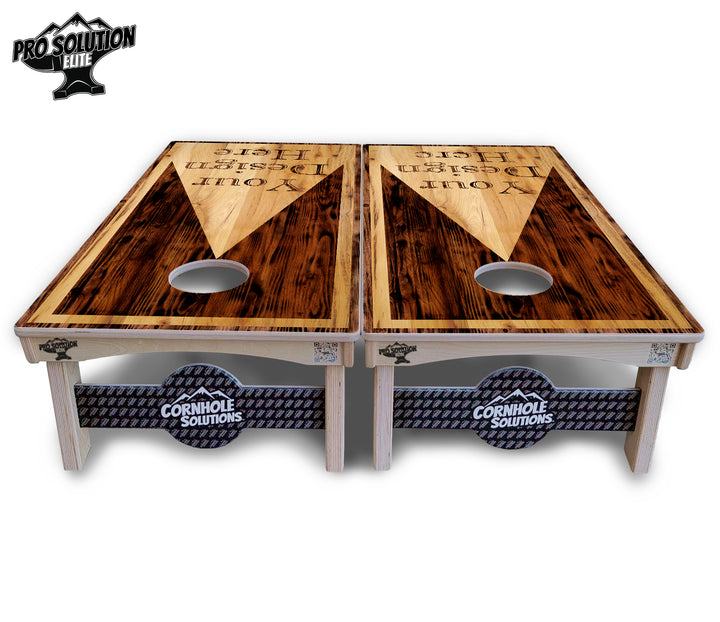 Custom Wooden Triangle Cornhole Boards - Pro Solution Elite Series