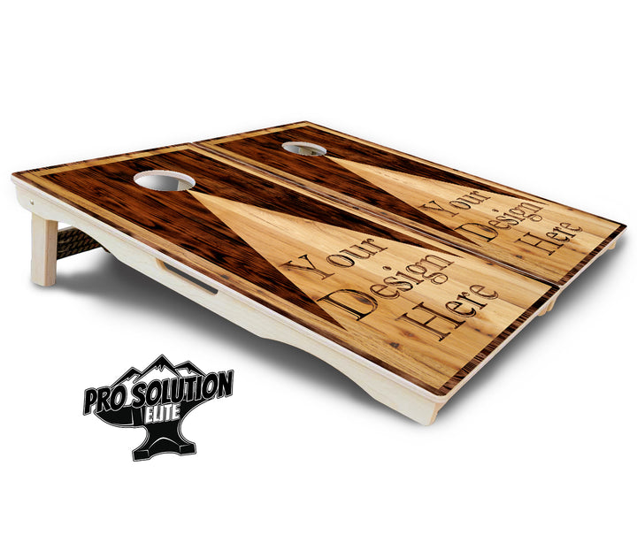 Custom Wooden Triangle Cornhole Boards - Pro Solution Elite Series