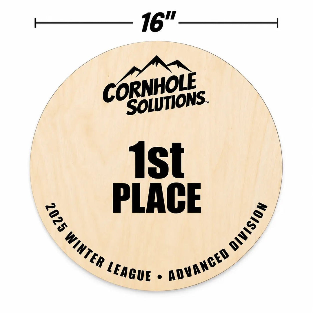 Custom UV Printed Circle Trophy – 8", 12" or 16"