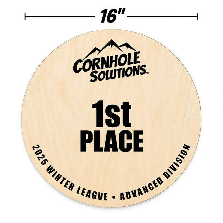 Custom UV Printed Circle Trophy – 8", 12" or 16"