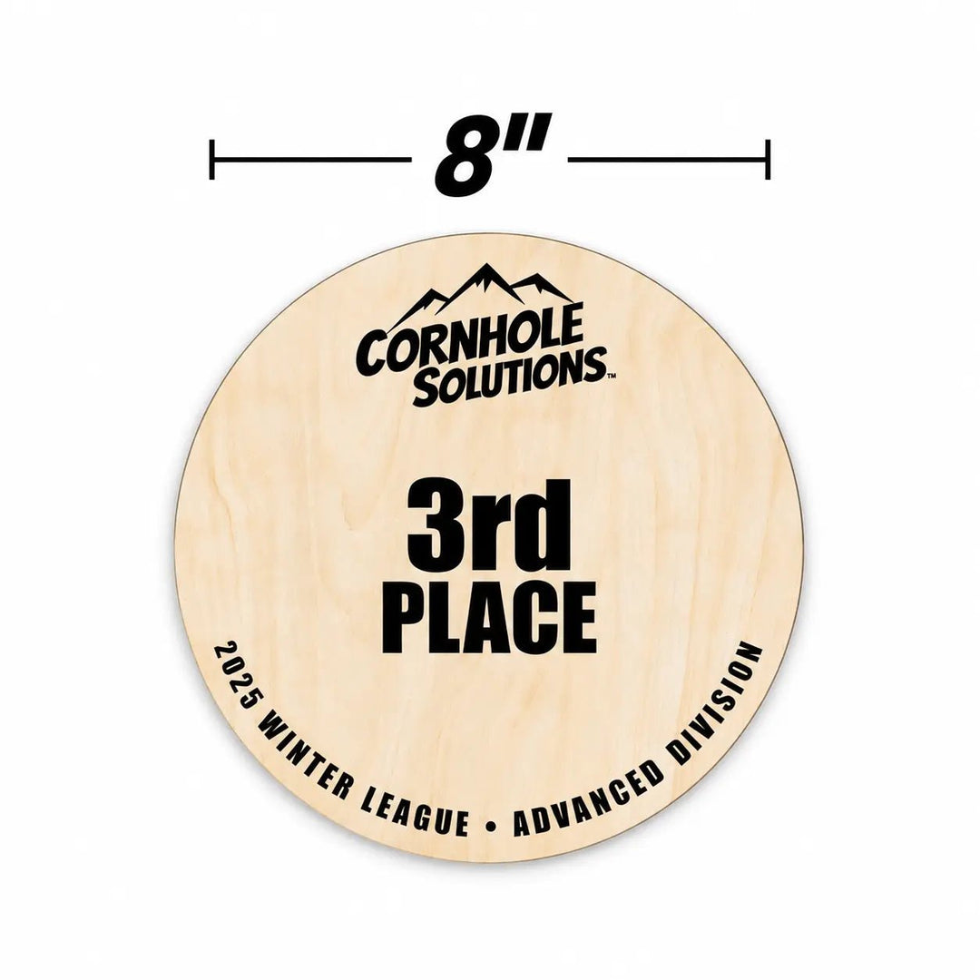 Custom UV Printed Circle Trophy – 8", 12" or 16"