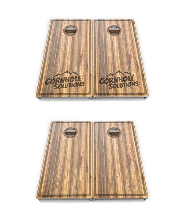 Tournament Boards - Cutting Board Design Options - Professional Tournament 2'x4' Regulation Cornhole Set - 3/4″ Baltic Birch + UV Direct Print + UV Clear Coat