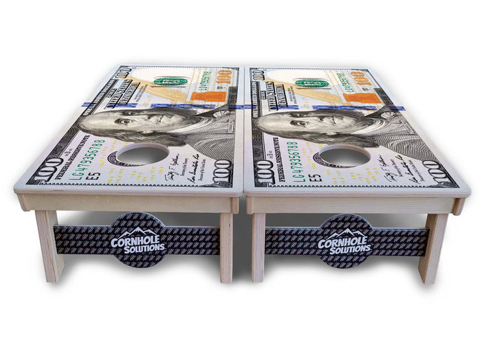 $100 Bill Cornhole Boards - Professional Tournament Series
