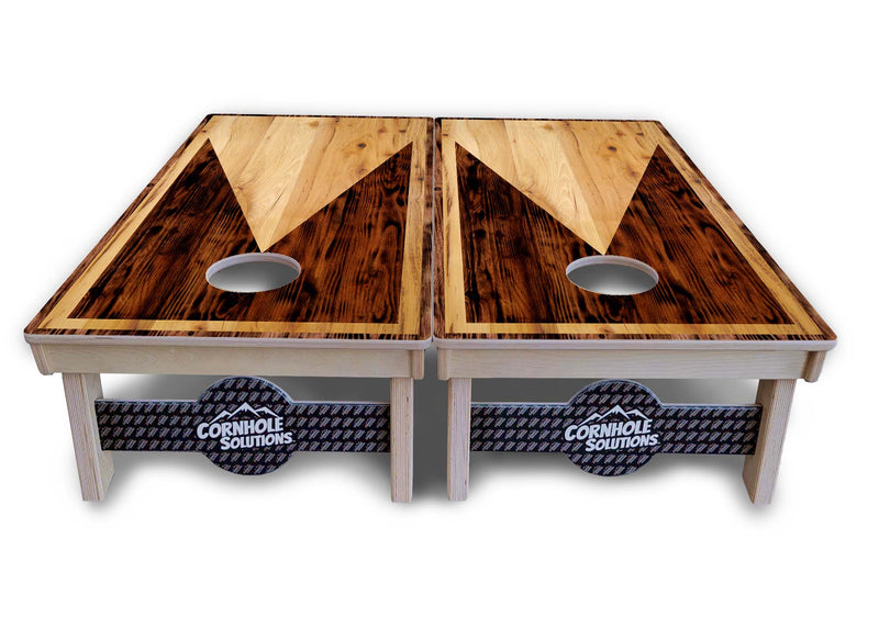 Tournament Boards - Wooden Triangle Design Options - Professional Tournament 2'x4' Regulation Cornhole Set - 3/4″ Baltic Birch + UV Direct Print + UV Clear Coat