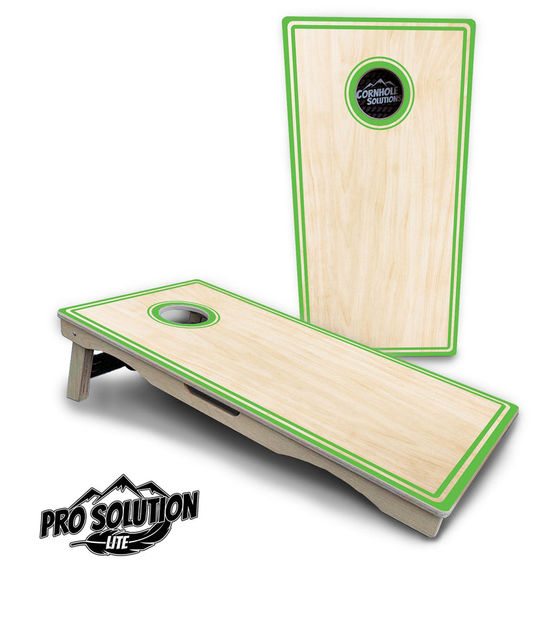 Pro Solution Elite - Pinstripe Design Options - Professional Tournament Cornhole Boards 3/4" Baltic Birch - Zero Bounce Zero Movement Vertical Interlocking Braces for Extra Weight & Stability +Double Thick Legs +Airmail Blocker