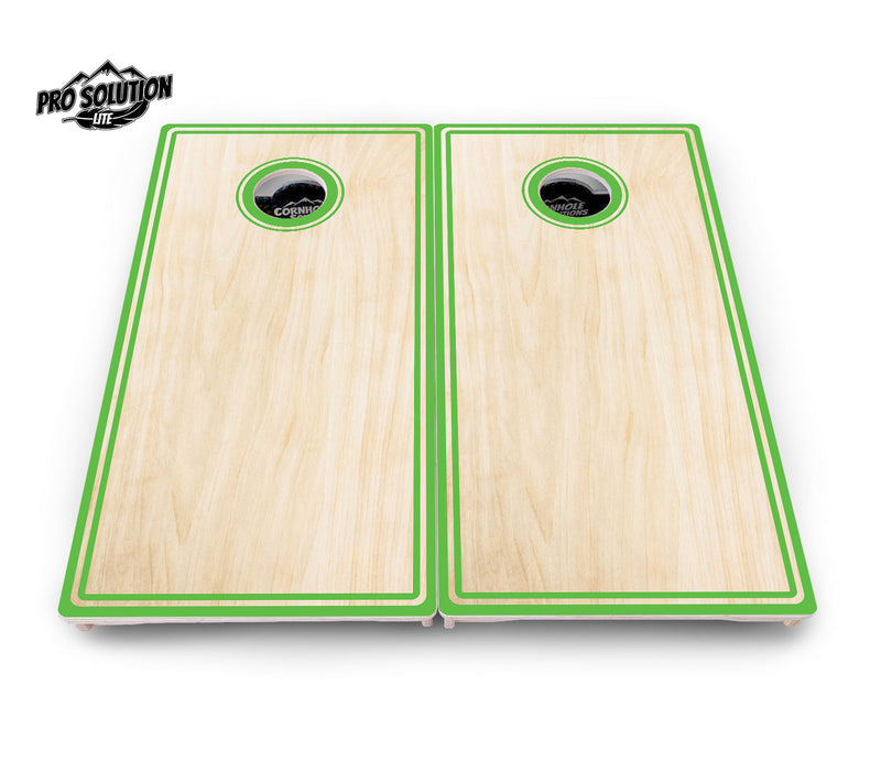 Pro Solution Elite - Pinstripe Design Options - Professional Tournament Cornhole Boards 3/4" Baltic Birch - Zero Bounce Zero Movement Vertical Interlocking Braces for Extra Weight & Stability +Double Thick Legs +Airmail Blocker