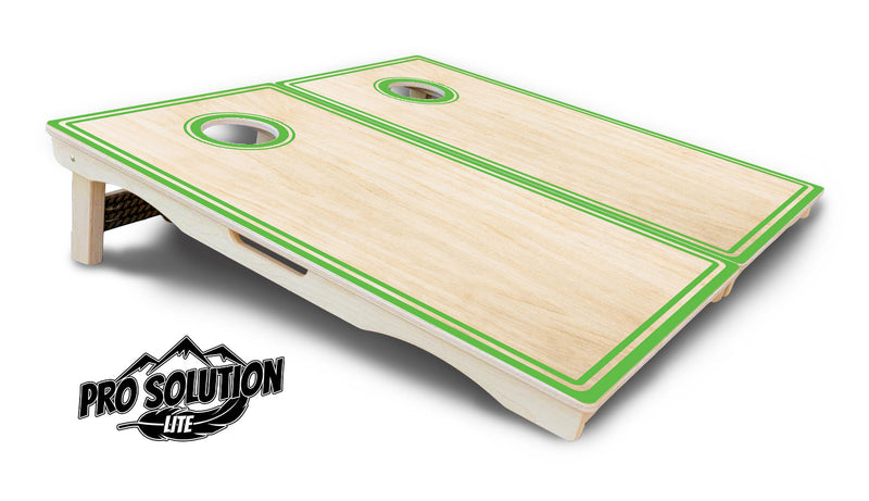 Pro Solution Elite - Pinstripe Design Options - Professional Tournament Cornhole Boards 3/4" Baltic Birch - Zero Bounce Zero Movement Vertical Interlocking Braces for Extra Weight & Stability +Double Thick Legs +Airmail Blocker