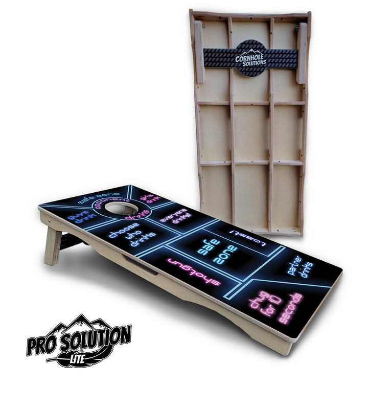 Drinking Game Cornhole Boards - Pro Solution Lite Series