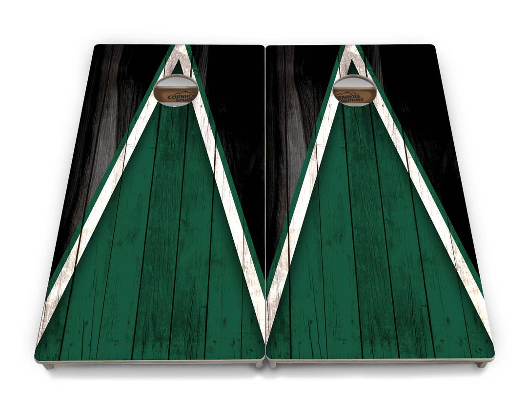 Team Color Triangle Cornhole Boards - Professional Tournament Series