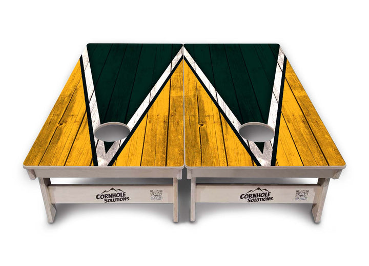 Team Color Triangle Cornhole Boards - Professional Tournament Series