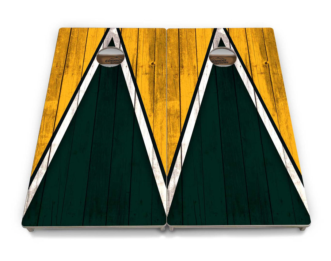 Team Color Triangle Cornhole Boards - Professional Tournament Series