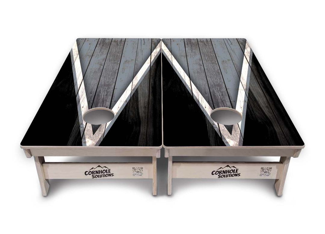 Team Color Triangle Cornhole Boards - Professional Tournament Series