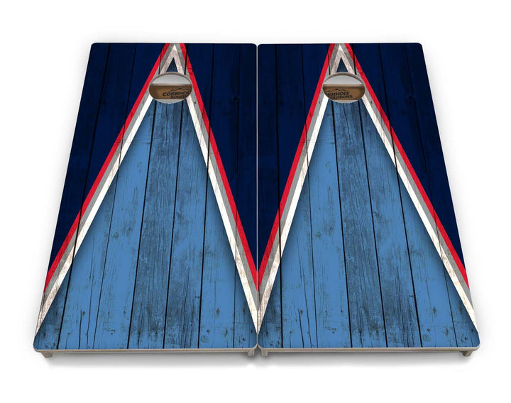 Team Color Triangle Cornhole Boards - Professional Tournament Series