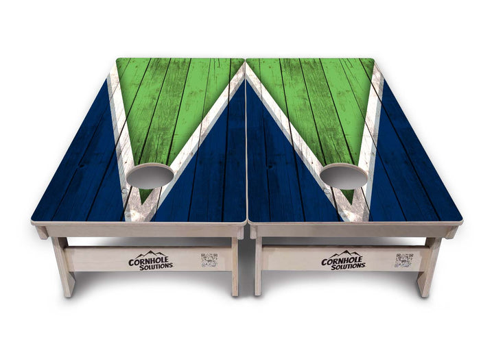 Team Color Triangle Cornhole Boards - Professional Tournament Series