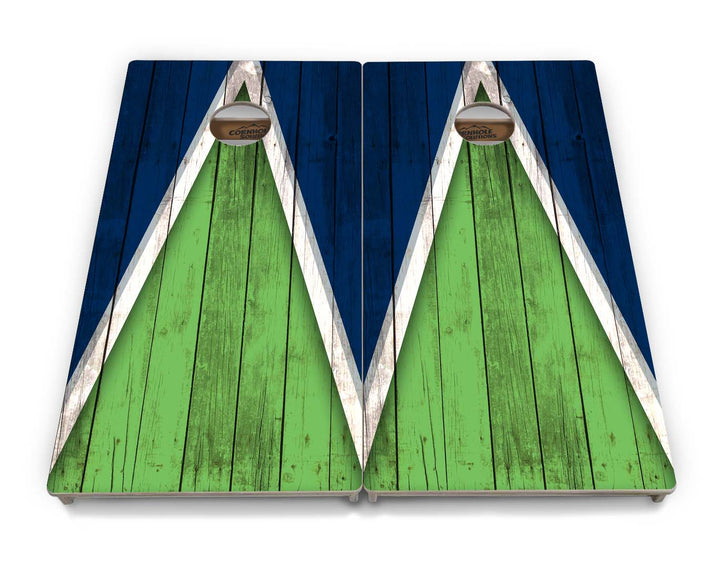 Team Color Triangle Cornhole Boards - Professional Tournament Series